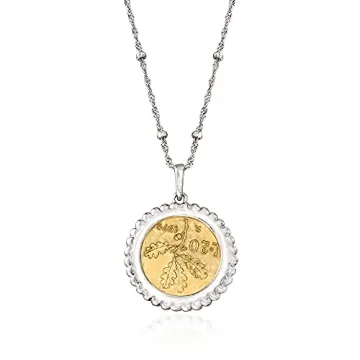 Italian 20-Lira Coin Pendant Necklace - Ross-Simons