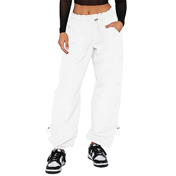 DISCIPBUSH Women's Baggy Cargo Pants - Stylish & Comfy Essentials