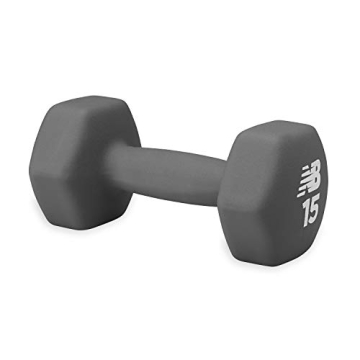 New Balance 15lb Dumbbells - Neoprene Hand Weights for Home Exercise and Fitness