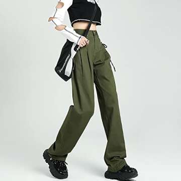 Women's Fashion Jeans Regular Relaxed Fit Straight Leg High Waisted Trendy Vintage Boyfriend Juniors Mom Fit Y2K Jeans