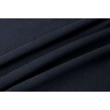 Kindcall Lightweight Basic Yoga Crop Tops Slim Fit Long Sleeve Workout Shirts for Women (Navy Blue,Medium)