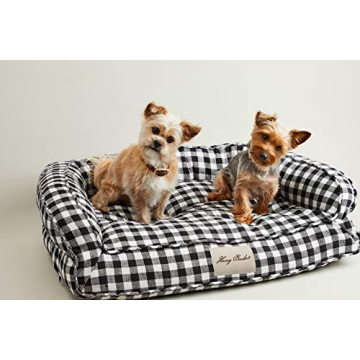 Harry Barker Black Buffalo Check Lounger for Dogs