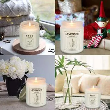 Aromatherapy Lavender Soy Candles 2 Pack Gift Set