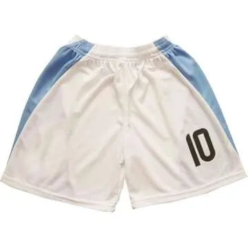 GITGIE 2024 Argentina #10 Leo Copa-American Home Kids Football Soccer Jersey/Shorts/Socks Kit Youth Sizes (White, 28)