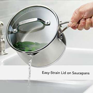 KitchenAid Stainless Steel Cookware Set, 10 Piece