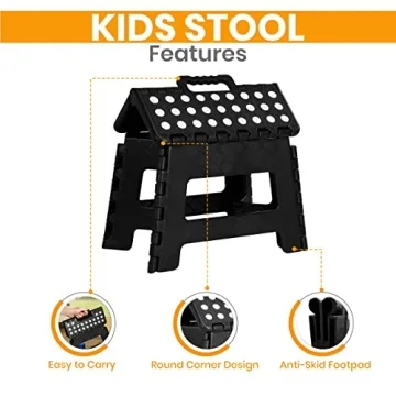 Utopia Home Folding Step Stool - Sturdy & Portable
