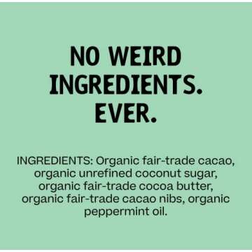 Hu Chocolate Bars | 6 Pack Crunchy Mint Chocolate | Natural Organic Vegan, Gluten Free, Paleo, Non GMO, Fair Trade Dark Chocolate | 2.1oz Each