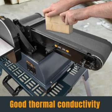 POWERTEC 456323 4 x 36 Inch Sanding Belts, 320 Grit Silicon Carbide Belt Sander Sanding Belt for Belt Sander, Belt and Disc Sander, Woodworking, Metal Polishing & Grinding, Knife Sharpening, 3PK