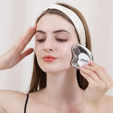 pfefe Stainless Steel Cryo Gua Sha - Gua Sha Facial Beauty Tools - Metal Skin Care Gua Sha for Body SPA Face Neck Eye