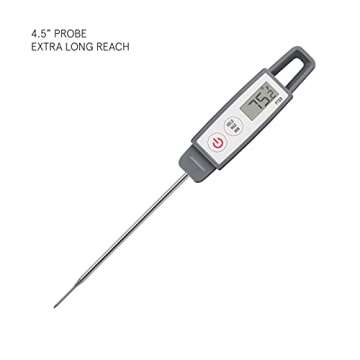 Lavatools PT09 Super-Quick Commercial Grade Digital Thermometer for Cooking, Meat, Candy, Candle, Li...