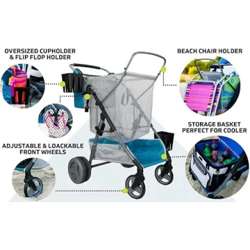 Strolee Collapsible Beach Cart for Easy Outdoor Adventures