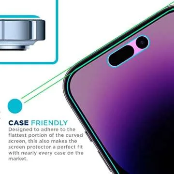 Tech Armor 1 Pack Privacy Ballistic Glass Screen Protector Compatible for Apple NEW iPhone 14 Pro Max 5G 6.7 Inch Tempered Glass 2022