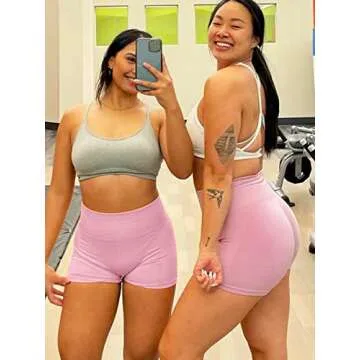 Unthewe Seamless Gym Yoga Butt Lifting Shorts for Women