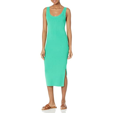 The Drop Women's Yasmin Side-Slit Midi Sweater Tank Dress