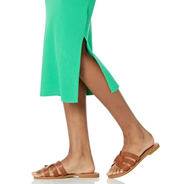 The Drop Women's Yasmin Side-Slit Midi Sweater Tank Dress