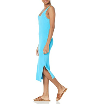 The Drop Women's Yasmin Side-Slit Midi Sweater Tank Dress