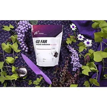 INFINIT Nutrition Go Far for Women - Isotonic Endurance Sport Hydration Drink Mix for Female Athletes - Natural Energy & Electrolytes - Grape Flavor