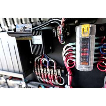 Blue Sea Systems 5035 ST Blade Fuse Block 6 Circuit Independent with Cover