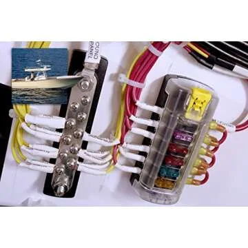 Blue Sea Systems 5035 ST Blade Fuse Block 6 Circuit Independent with Cover