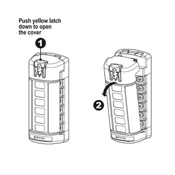 Blue Sea Systems 5035 ST Blade Fuse Block 6 Circuit Independent with Cover
