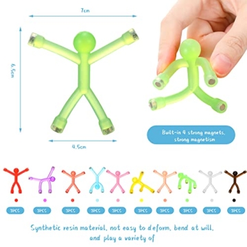 Colorful Humanoid Magnetic Toys for Creative Fun