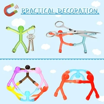 Colorful Humanoid Magnetic Toys for Creative Fun