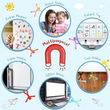 Colorful Humanoid Magnetic Toys for Creative Fun