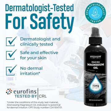 Aromasong Extra Strength Ultra Pure Magnesium Spray (23mg Magnesium in Each Spray) 8 Oz, Magnesium O...