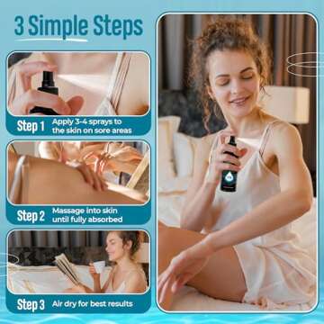 Aromasong Extra Strength Ultra Pure Magnesium Spray (23mg Magnesium in Each Spray) 8 Oz, Magnesium Oil Spray - Made in The USA - for Leg Discomfort and Promotes a Calm Sleep