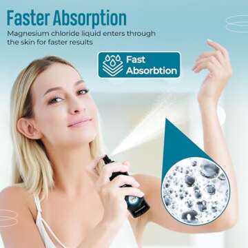 Aromasong Extra Strength Ultra Pure Magnesium Spray (23mg Magnesium in Each Spray) 8 Oz, Magnesium Oil Spray - Made in The USA - for Leg Discomfort and Promotes a Calm Sleep