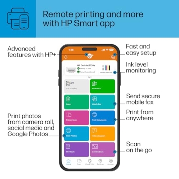 HP DeskJet 2734e Wireless All-in-One Printer with Free Ink