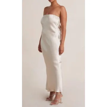 ROAONOCOMO Women Newspaper Print Tube Midi Dresses Hollow Out Off Shoulder Bodycon Maxi Dresses Strapless Sexy Clubwear