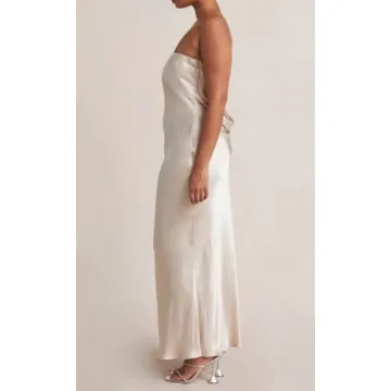 ROAONOCOMO Women Newspaper Print Tube Midi Dresses Hollow Out Off Shoulder Bodycon Maxi Dresses Strapless Sexy Clubwear