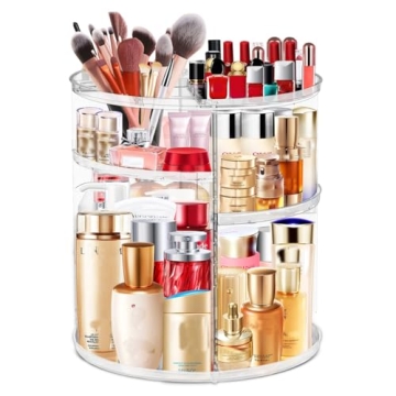 LeeWent 360° Acrylic Rotation Makeup Organizer - Stylish & Practical