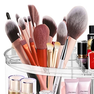 LeeWent 360° Acrylic Rotation Makeup Organizer - Stylish & Practical