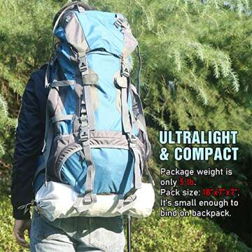 4 Persons 5lb Lightweight Tipi Hot Tents with Stove Jack, 7'3" Standing Room, Teepee Tent for Hunting Family Team Backpacking Camping Hiking (Olive Drab)