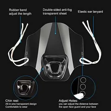GagetElec Open Face Guard Mouth Covers - Comfort and Safety