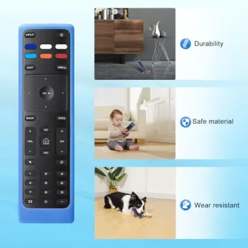 Vizio Smart TV Remote Silicone Case - Protective Glow Blue