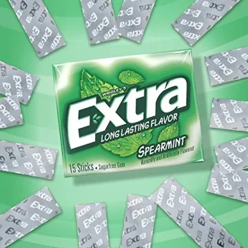 EXTRA Spearmint Sugarfree Chewing Gum 15 Pieces