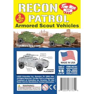 TimMee Armored Cars - Durable Plastic Toys for Play