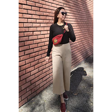 Promover Women's Capris - Stylish Wide Leg Cropped Pants for Summer