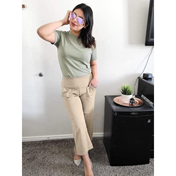 Promover Women's Capris - Stylish Wide Leg Cropped Pants for Summer