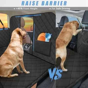 ROUWINNE High Barrier Back Seat Extender for Dogs