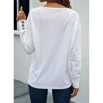 Dokotoo Elegant White Blouses for Women - Trendy Style