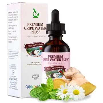 Homeopathic Gripe Water for Infants - Newborn Baby Gas Relief - Daytime / Nighttime Colic Relief for Newborns - Digestion Support & Constipation Ease Anti Gas Drops for Babies at Bedtime, 2 fl. oz.