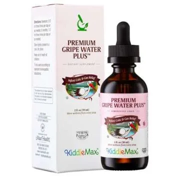Homeopathic Gripe Water for Infants - Newborn Baby Gas Relief - Daytime / Nighttime Colic Relief for Newborns - Digestion Support & Constipation Ease Anti Gas Drops for Babies at Bedtime, 2 fl. oz.