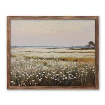 Spring Meadow Vintage Art Print for Chic Home Decor