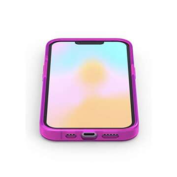 FELONY CASE - Neon Pink Crystal Clear Phone Case for iPhone 13 Pro Max, Compatible with MagSafe - 360° Shockproof Protective Cases Designed for Apple iPhone 13 Pro Max