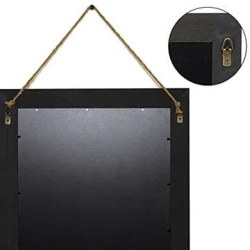 Rustic Emfogo Wall Mirror with Shelf - 20 x 16 inch