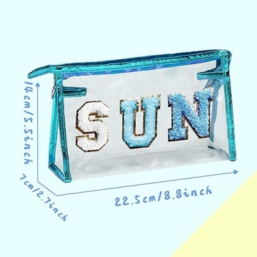 COSHAYSOO Clear Makeup Bag - Trendy Sunscreen Pouch